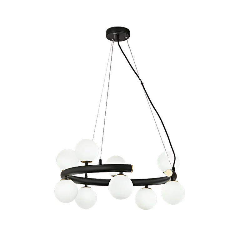 Lampu gantung kaca G9 modern
