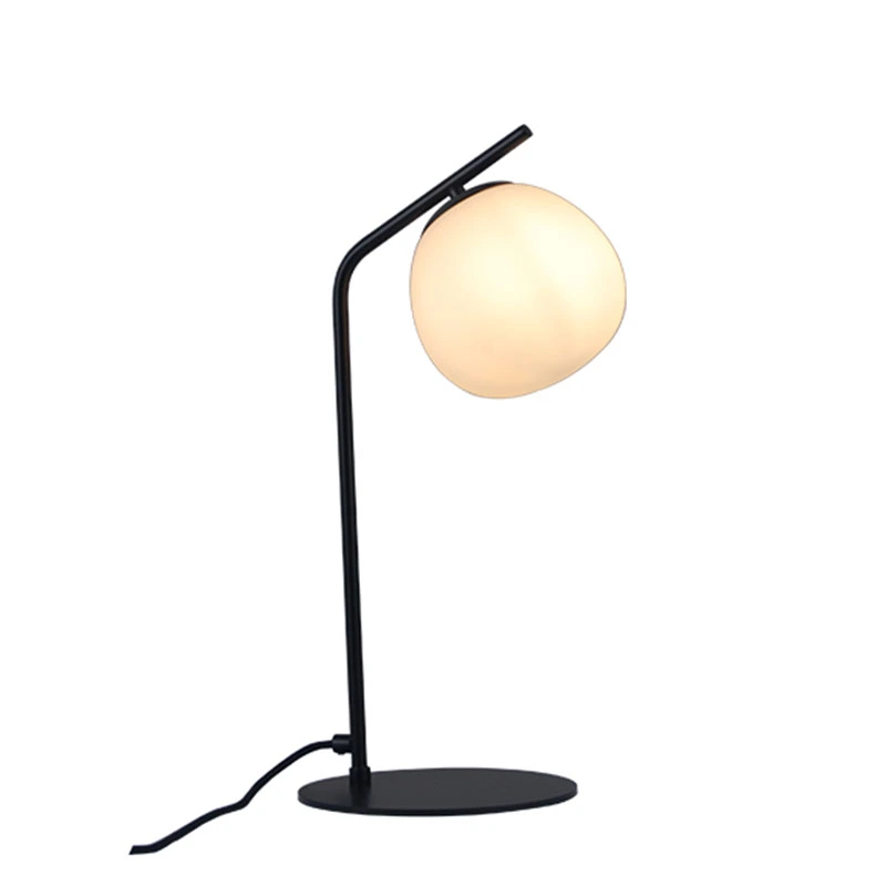 Lampu meja bola kaca Nordik